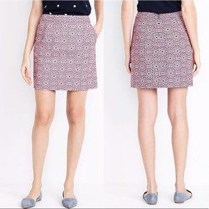 Like New - J Crew PRINTED BASKETWEAVE MINI SKIRT